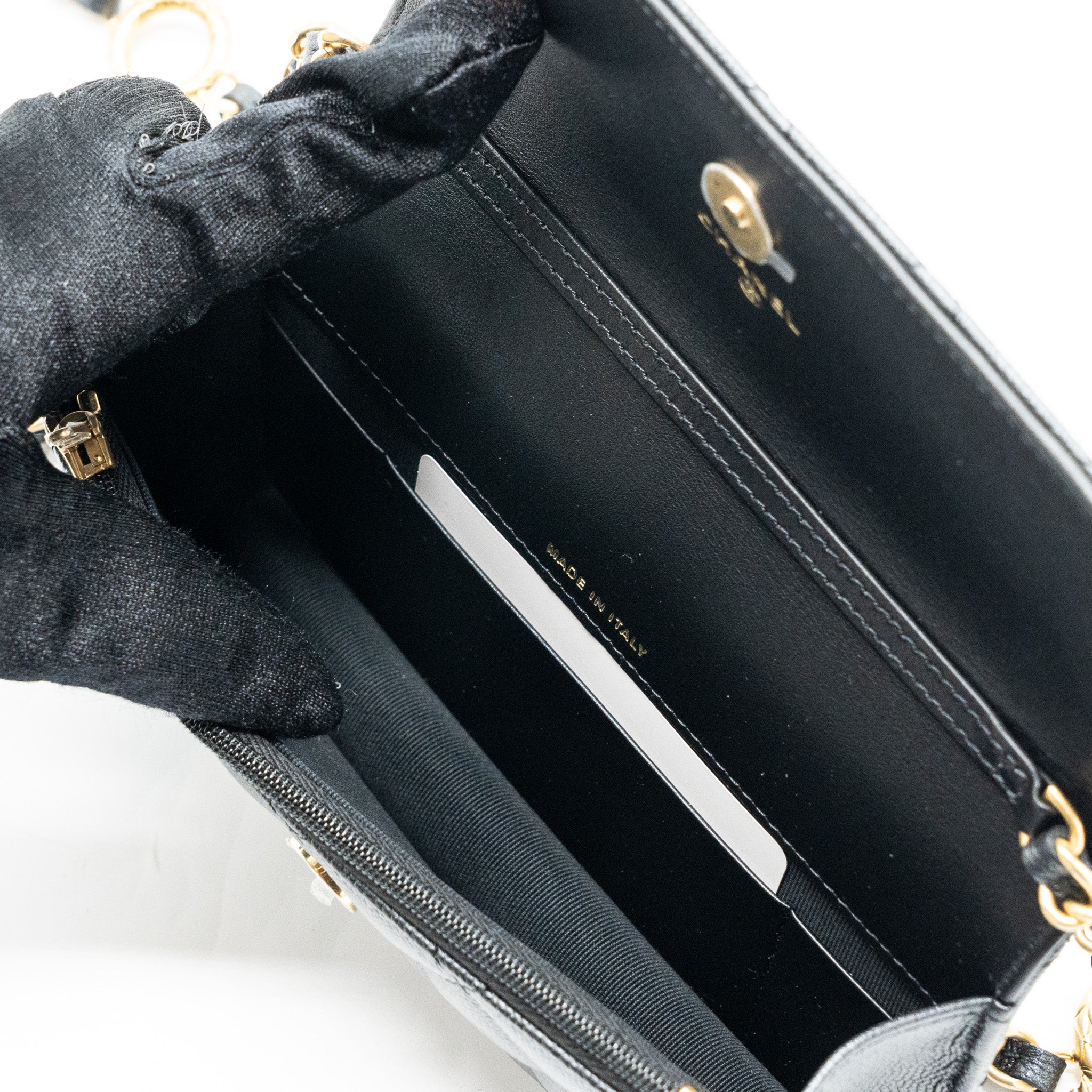 Chanel Mini Flap Bag With Adjustable Chains Caviar Black GHW(microchip) - Image 13