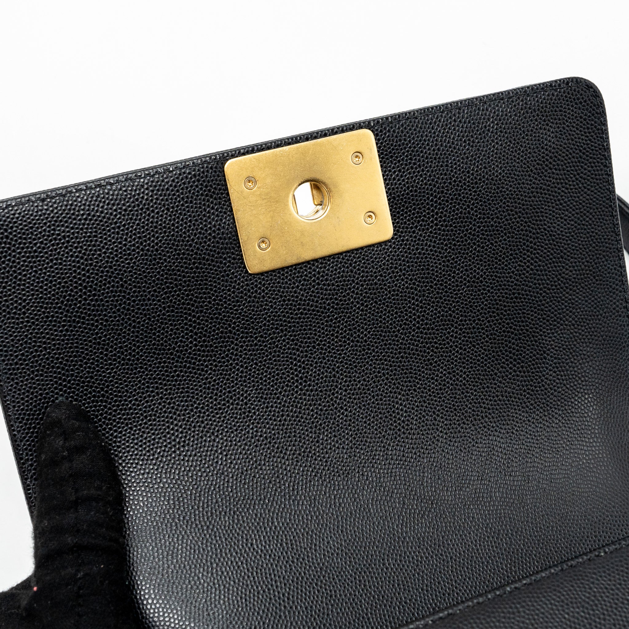 Chanel Small Boy Bag Caviar Black GHW (Microchip) - Image 13