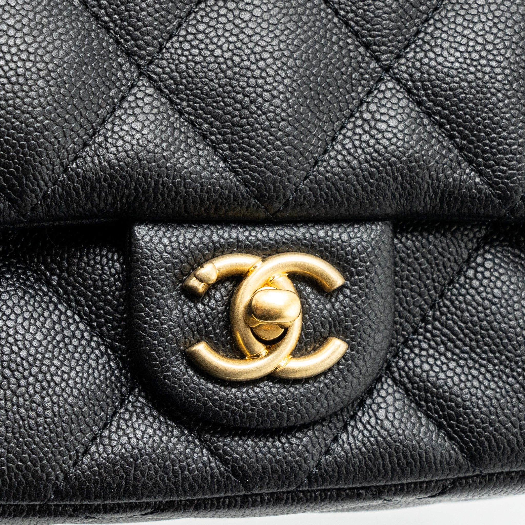Chanel 23p Coco Love Flap Bag Caviar Black GHW(microchip) - Image 9