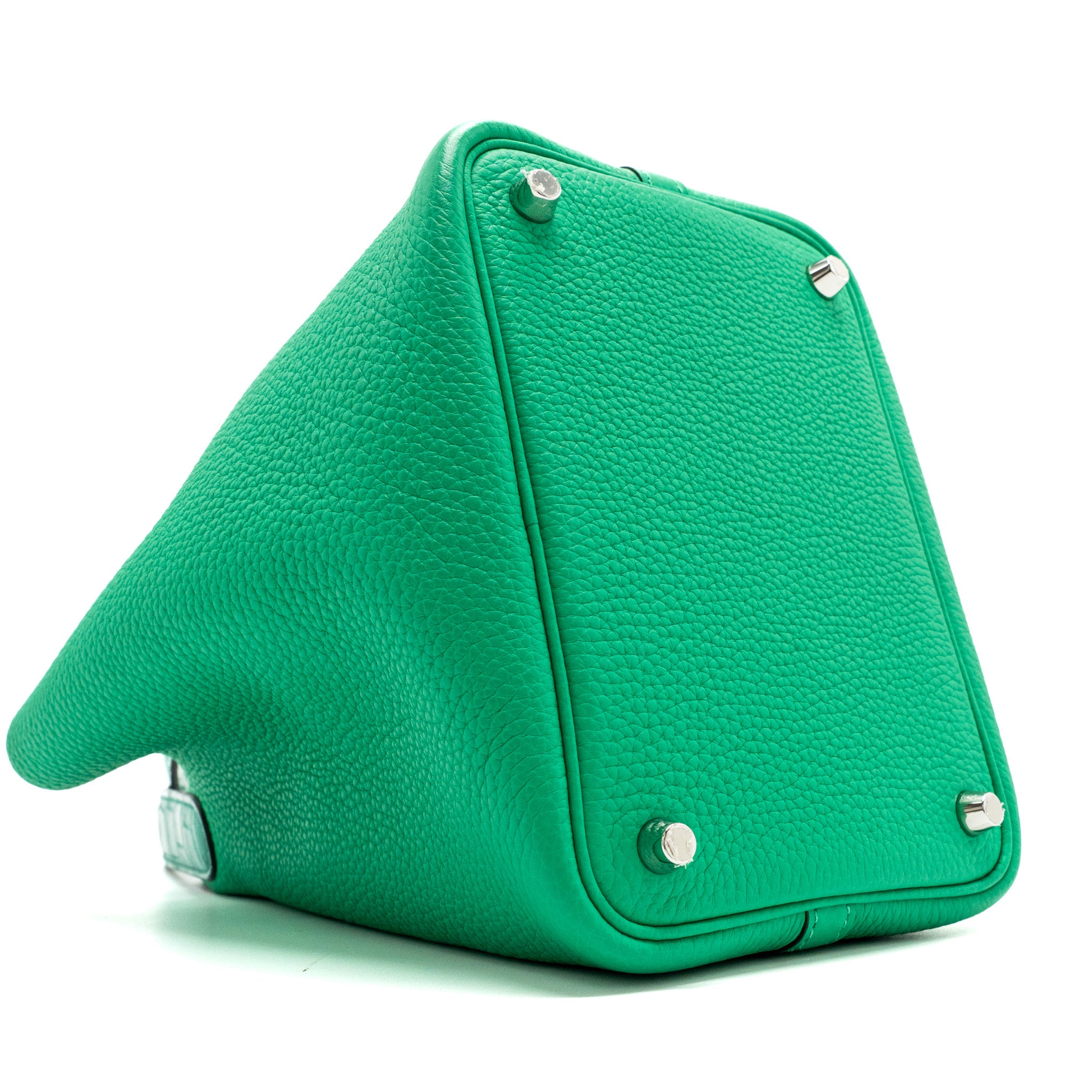 Hermes Picotin 18 Lock Bag Clemence /Alligator Touch Menthe/Vert Jade SHW Stamp Z - Image 6