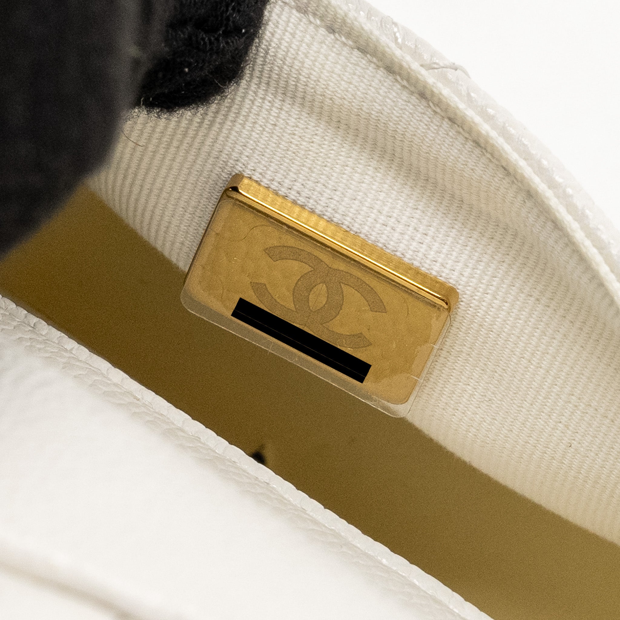 Chanel 23K Triple Pocket Mini Backpack Caviar White LGHW (Microchip) - Image 16