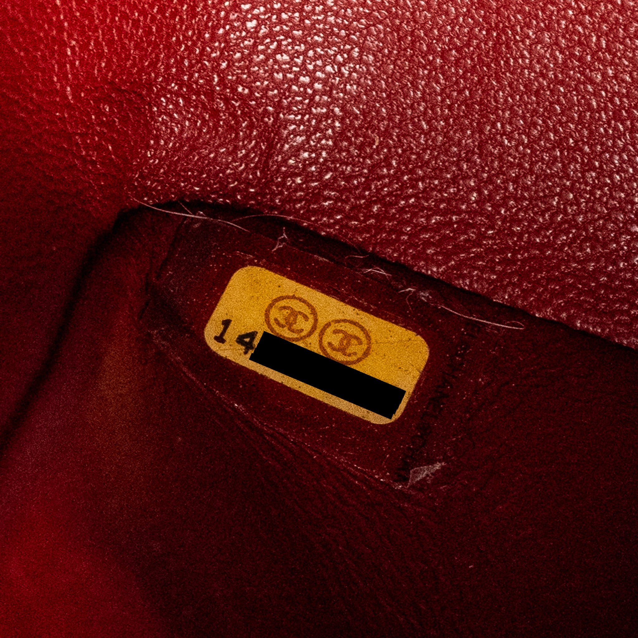 Chanel Mini Square Flap bag Caviar Red SHW - Image 17